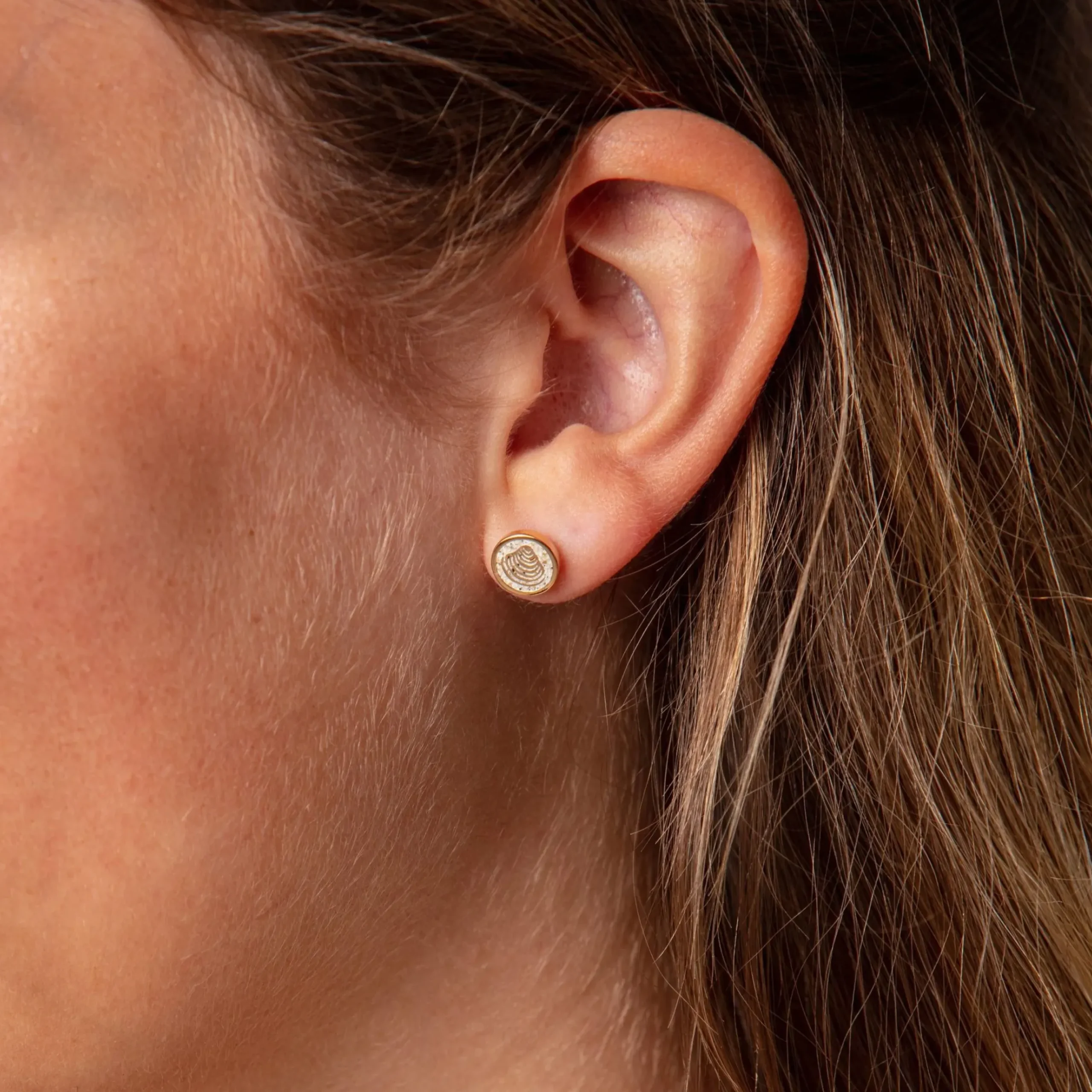 Ohrring "Muschel" 8 mm