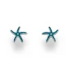 Ohrring "Seestern blau"