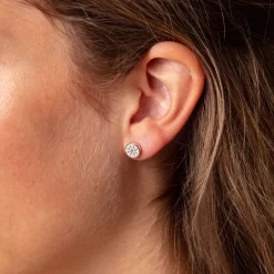 Ohrring "Steuerrad" 8 mm Strandsand