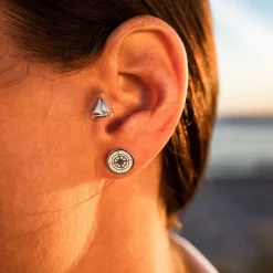 Ohrstecker ''Ahoi'' Segelschiff