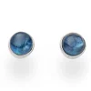 Ohrstecker "Kyanit" rhod.
