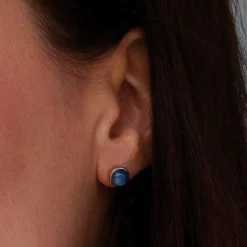 Ohrstecker "Kyanit" rhod.