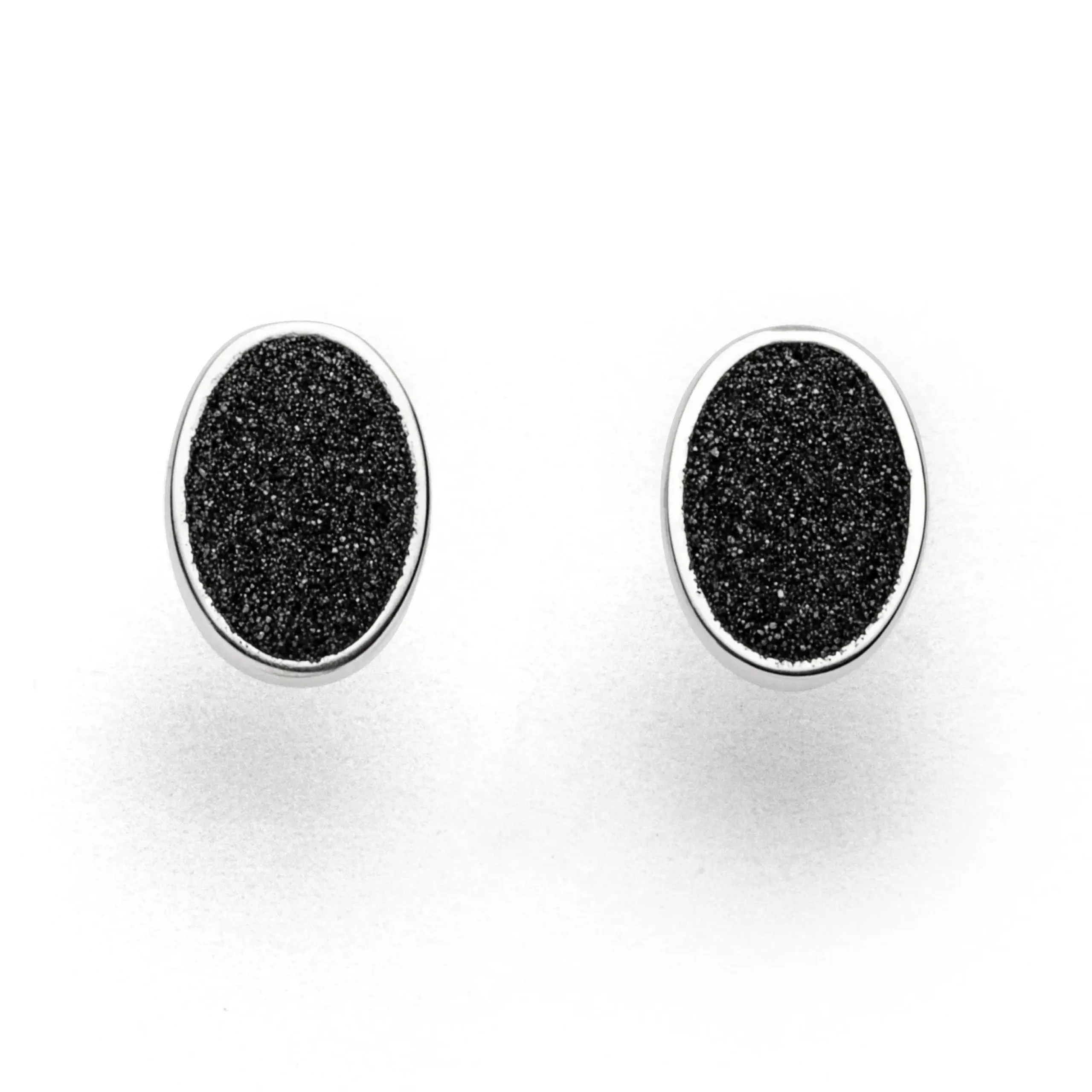 Ohrstecker "Lavasand"oval