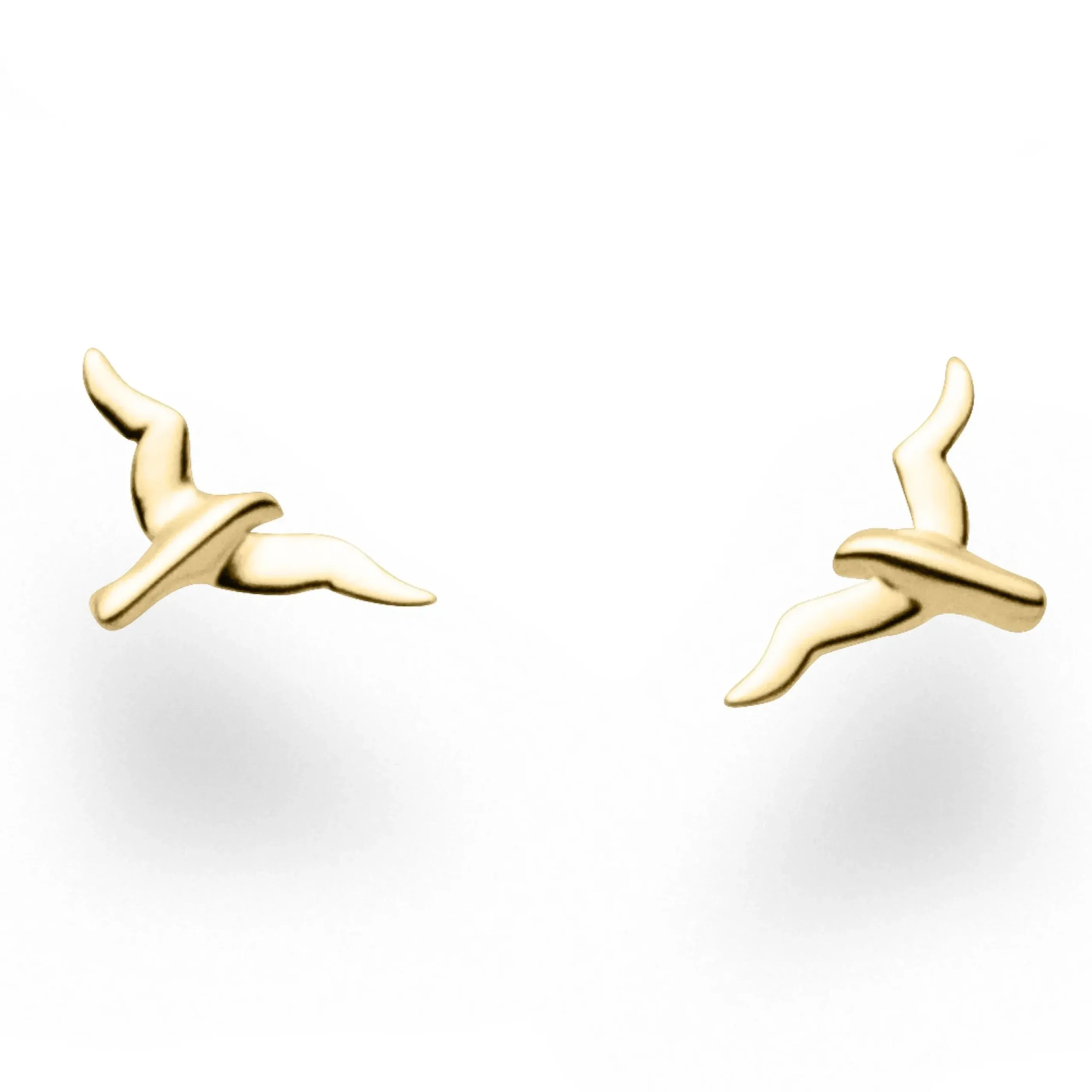 Ohrstecker "Möwe" vergoldet