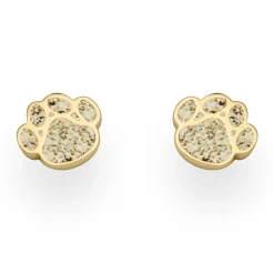 Ohrstecker ''Pfote" vergoldet