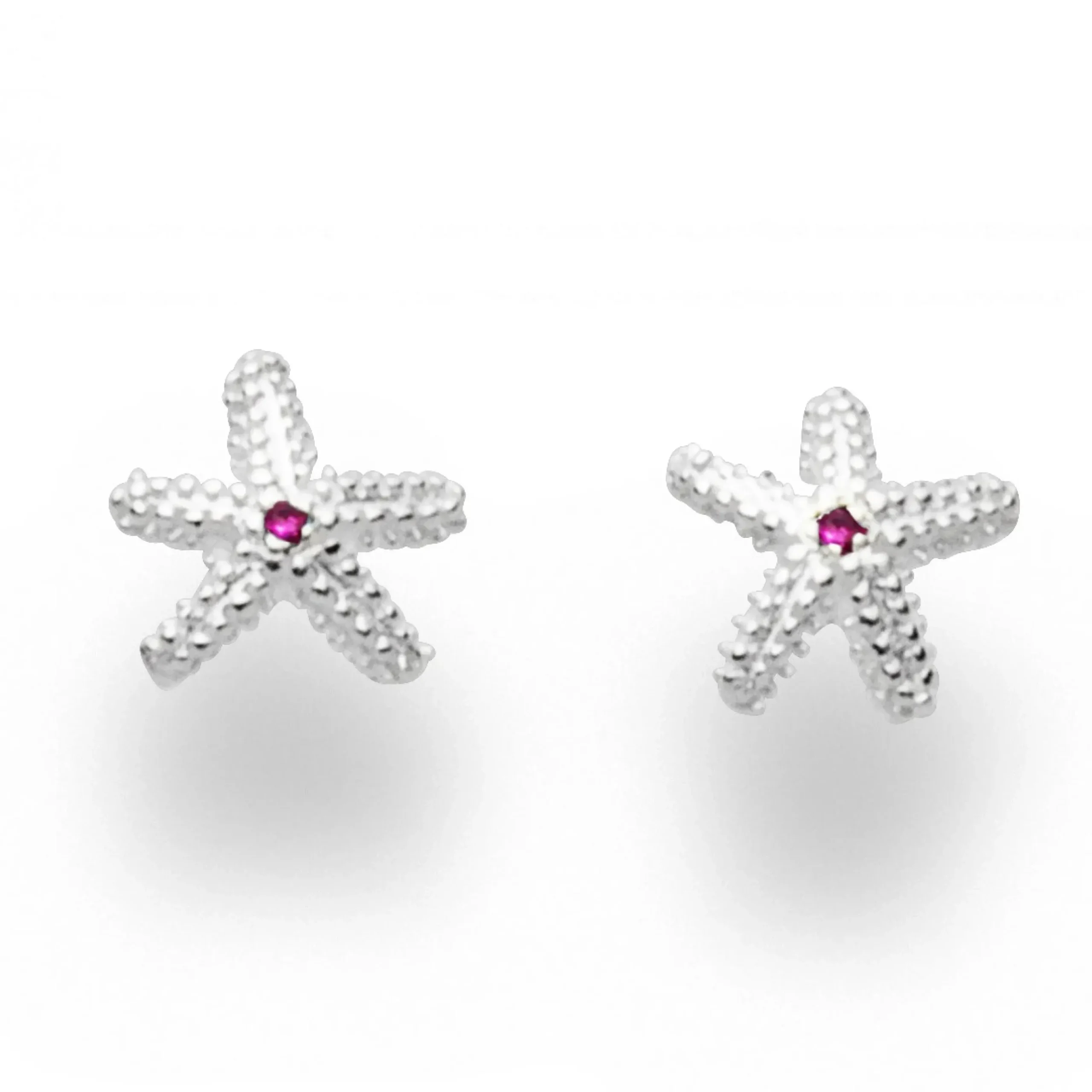 Ohrstecker ''Seestern'' Zirkonia pink