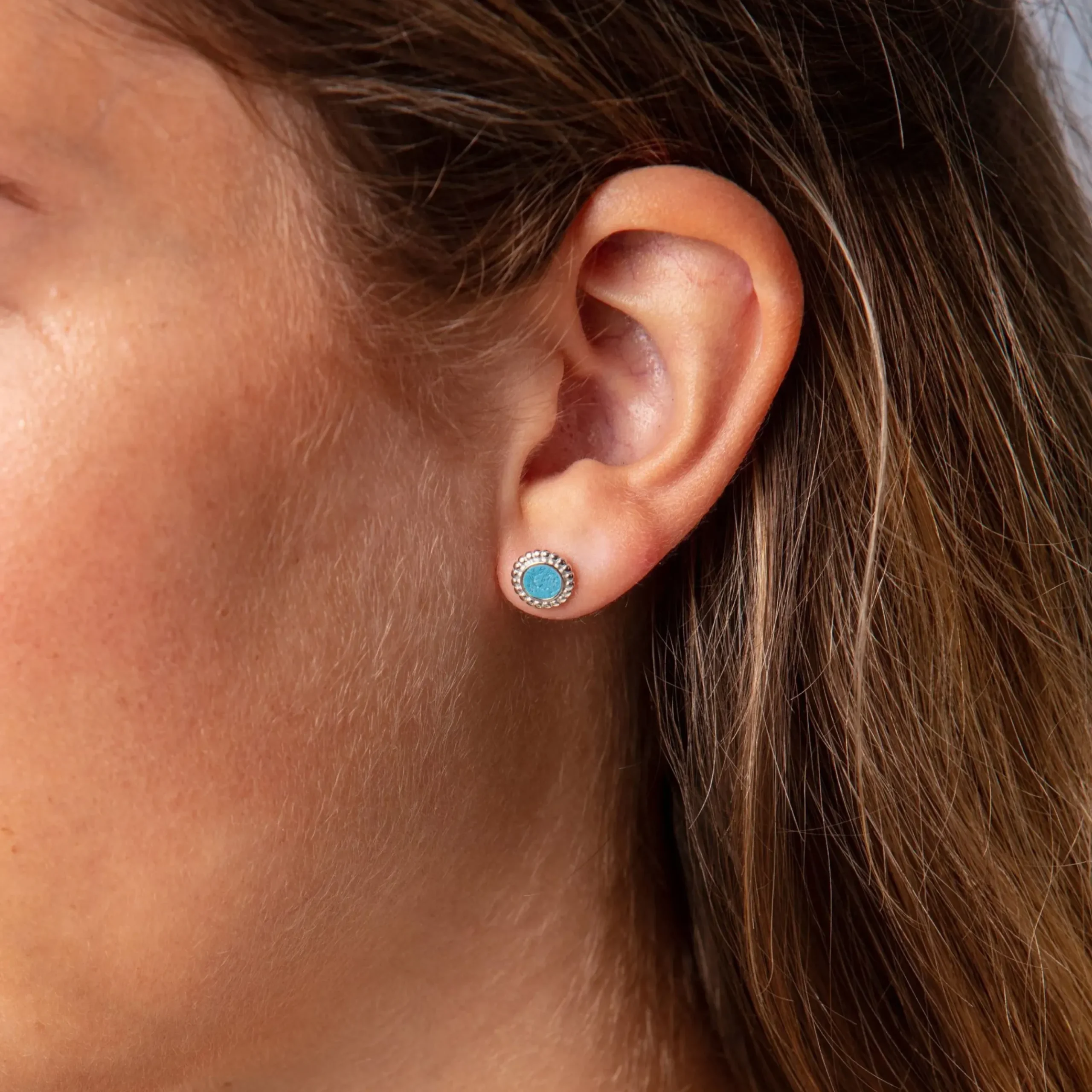 Ohrstecker "Strandzauber blau"