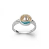 Ring "Ahoi" Strandsand/bl. Steinsand