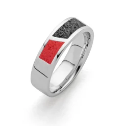 Ring "Duett" Lavasand/Koralle