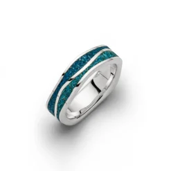 Ring "Meeresblau schmal"