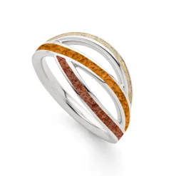 Ring "Ocean Stream" Strandsand/Bernsteinsand