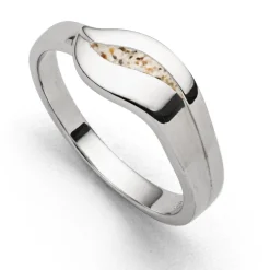 Ring "Silberschweif" Strandsand