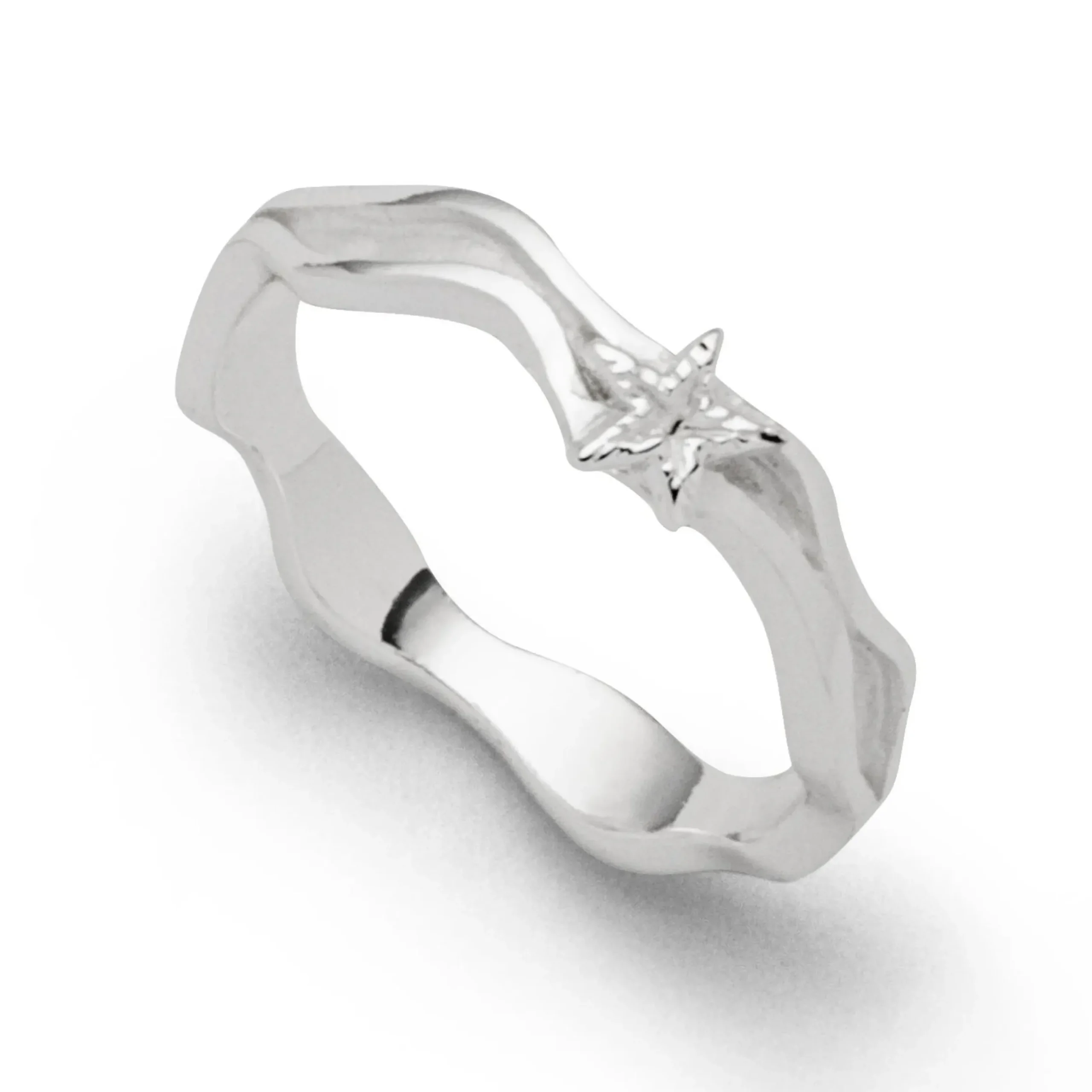 Ring "Strandwellen Seestern", schmal