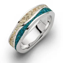 Ring "Strandwellen" Steinsand