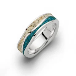 Ring "Strandwellen" Steinsand