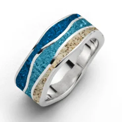 Ring "Strandwellen" Steinsand