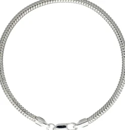Schlangenarmband dick 3 mm 925er Silber