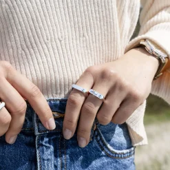 Signet Ring "Ahoi/Anker" oxidiert